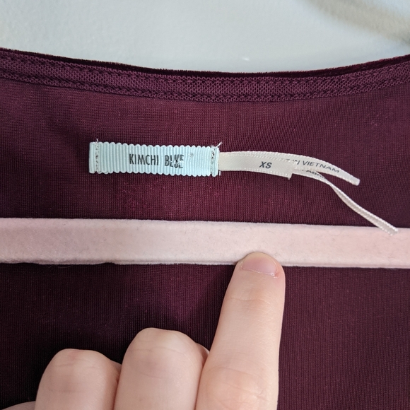 Urban Outfitters Kimchi Blue Velvet Mini Dress XS - Picture 3 of 3